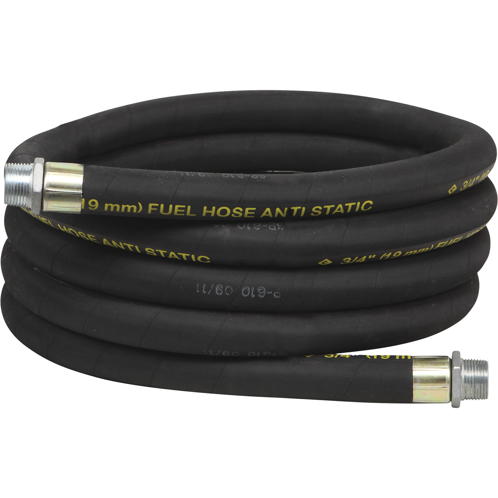 Roughneck Antistatic Grounded Hose for 12V or 110V Pumps, 3/4in. x 14ft.